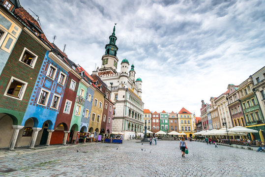 Central Market Square in Poznan, Poland