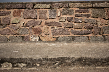Granite Rock Ruins/peeled Wall Texture Background Image