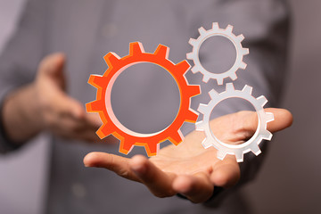 gear Technology setting concept background.