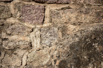 Granite Rock Ruins/peeled Wall Texture Background Image