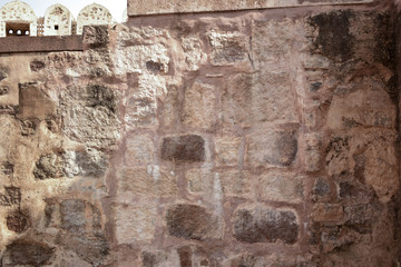 Fort Granite Rock Ruins/peeled Wall Texture Background Image