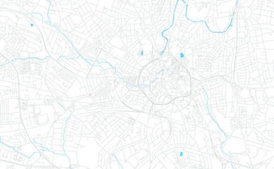 Coventry, England bright vector map