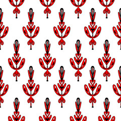 vector seamless abstract hand-drawn pattern. vector illustration