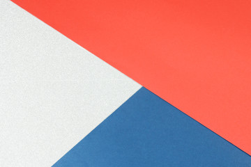 Split paper background red blue and white shiny backgrounds