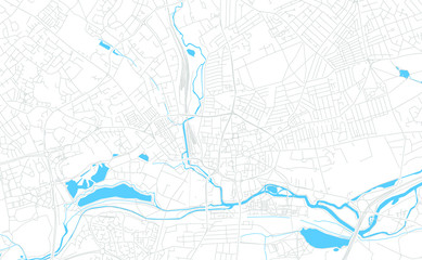 Northampton, England bright vector map