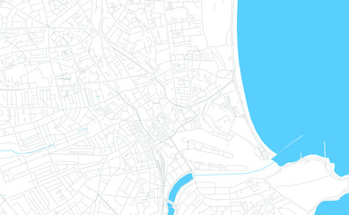 Aberdeen, Schottland bright vector map