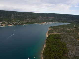 Obraz premium drone photo Cres Croatia