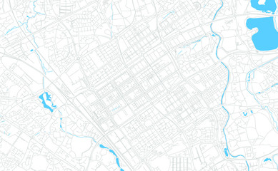 Milton Keynes, England bright vector map