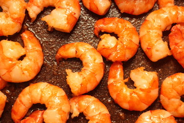 Fried Shrimp with Garlic in Olive Oil