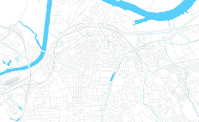 Middlesbrough, England bright vector map