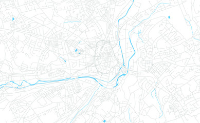 Fototapeta na wymiar Huddersfield, England bright vector map