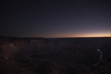 Fish River Canyon  late Evening  Namibia