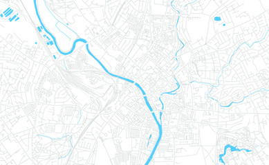 York, England bright vector map
