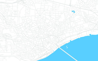 Dundee, Schottland bright vector map