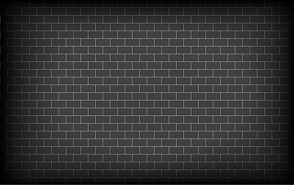 black grick wall vector pattern