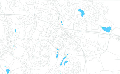 Telford, England bright vector map