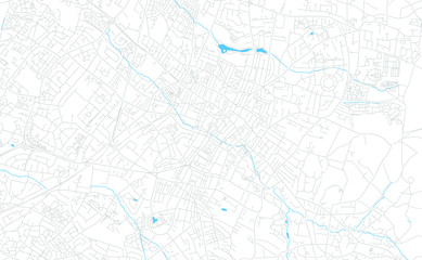 Cheltenham, England bright vector map