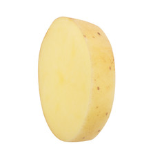 Fresh potato isolated on white background  with clipping path