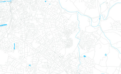 Stockport, England bright vector map
