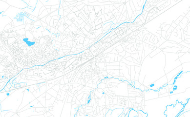 Woking, England bright vector map