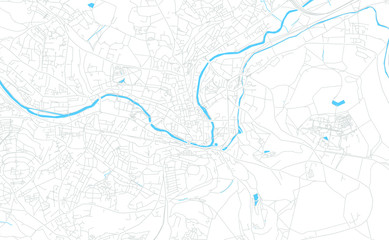 Bath, England bright vector map