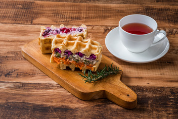 ワッフル　ベルギー料理　Waffle Belgium dish