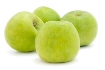  Fresh green apples.
