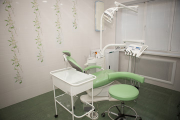 Interior of a dental office in a private clinic