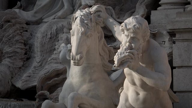 Roma, Italia. Dettagli Fontana di Trevi 