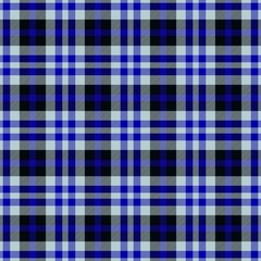 Blue tartan seamless fabric checker pattern texture