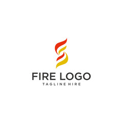 creative fire logo design inspiration. vector illustration