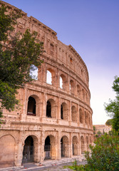 The Colosseum located in Rome, Italy..