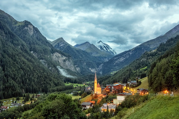 The Village Heiligenblut at the Foot of the Grossglockner, Austria