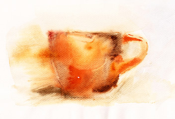 Watercolor of Cup
