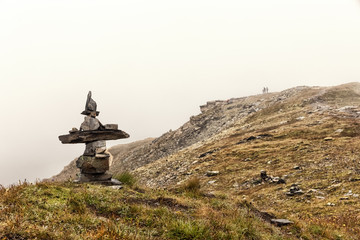 Stone Tower in the Fog, Austrian Alps
