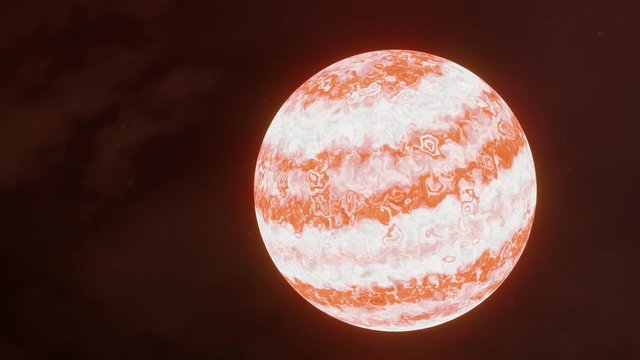 3D model of a planet in space