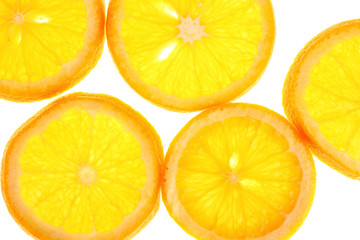 Orange slices background