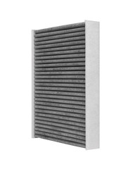 Charcoal air filter isolated on white background
