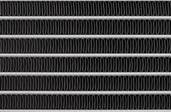 Car radiator texture closeup