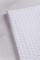 Textile. Lace and satin. Plush pastel shades