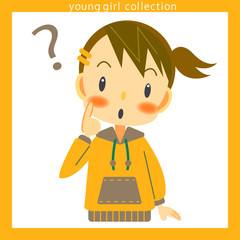 女の子　はてな