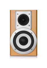 Sound speaker isolated on white background