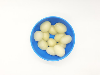 Colorful Artistic Modern Plastic Food Container for Kitchen Snack or Seasoning Storage Appliances in White Isolated Background