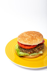 Homemade Vegan Lentil Burger