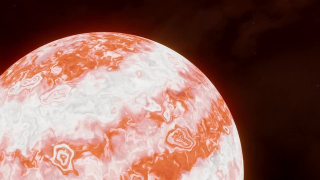 3D model of a planet in space