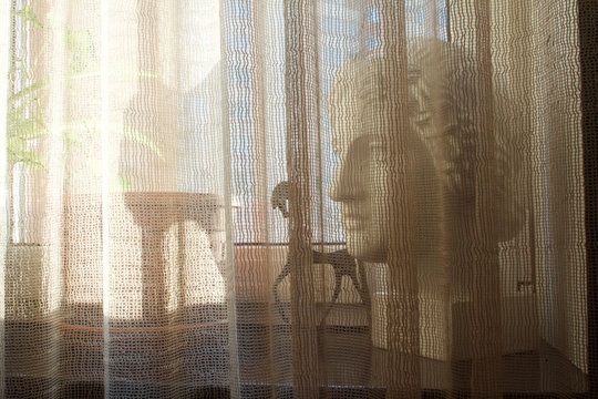 interior- composition of items on the windowsill