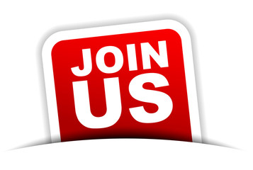 red vector banner join us