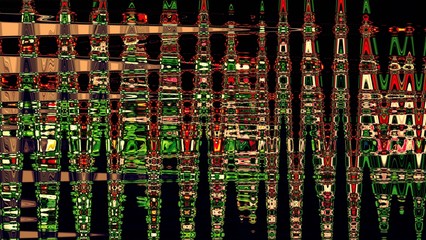 Digitales Design von verschiedenen Linien und Dreiecken erzeugt.