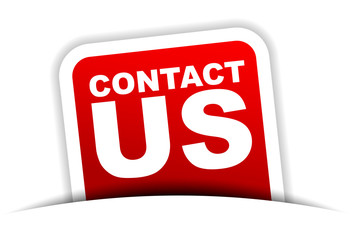 red vector banner contact us