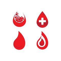 Obraz premium Blood ilustration logo